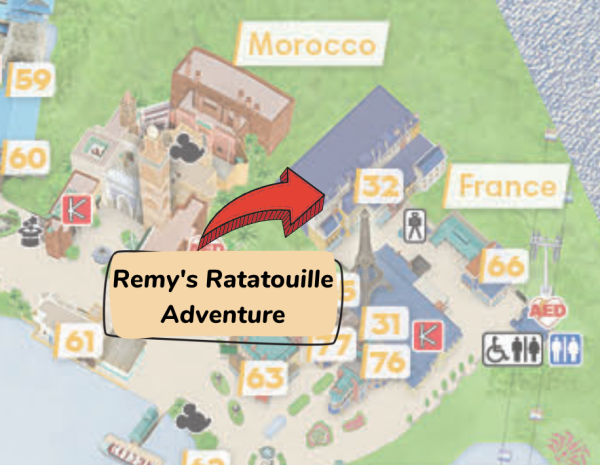 remy's ratatouille adventure map location