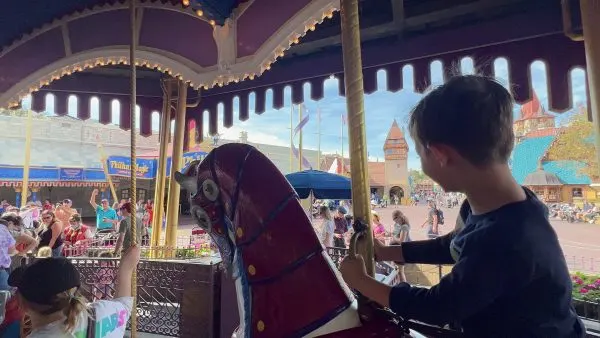 riding on prince charming regal carrousel