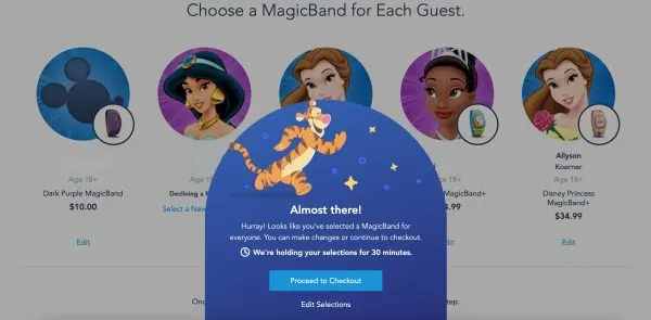 magicband plus order - my disney experience app
