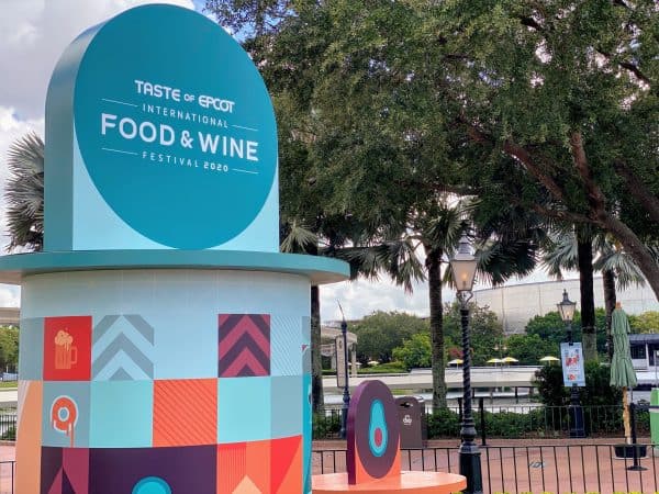 Food and Wine festival sign