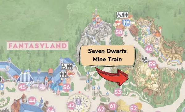 seven dwarfs mine train  location at magic kingdom