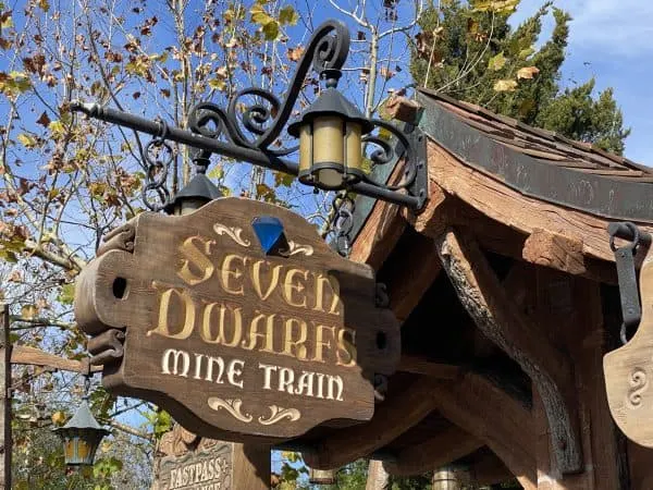 seven dwarf mine train at magic kingdom