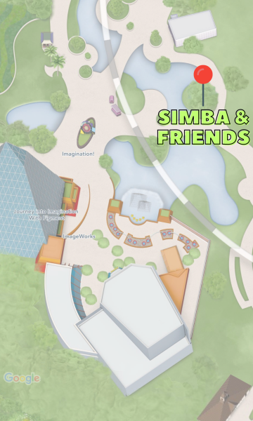 simba and friends topiary locations