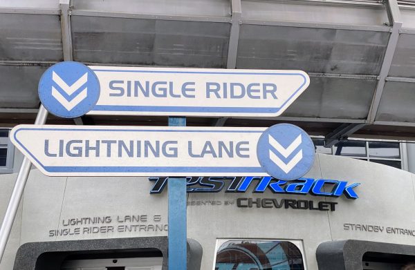 single rider and lightning lane for test track