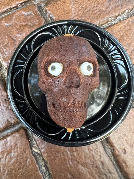 skull brownie at mickey's not so scary halloween party