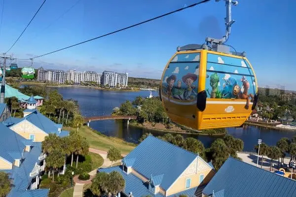View of Caribbean Beach and Skyliner