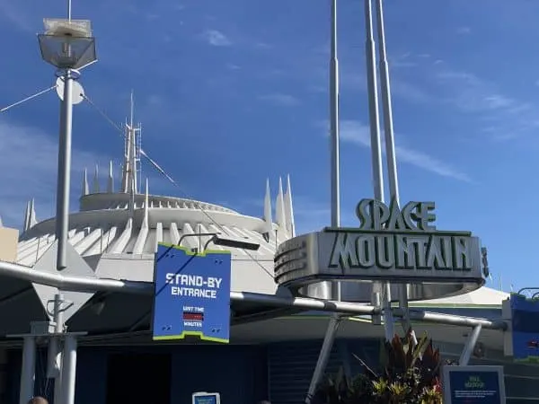 space mountain sign