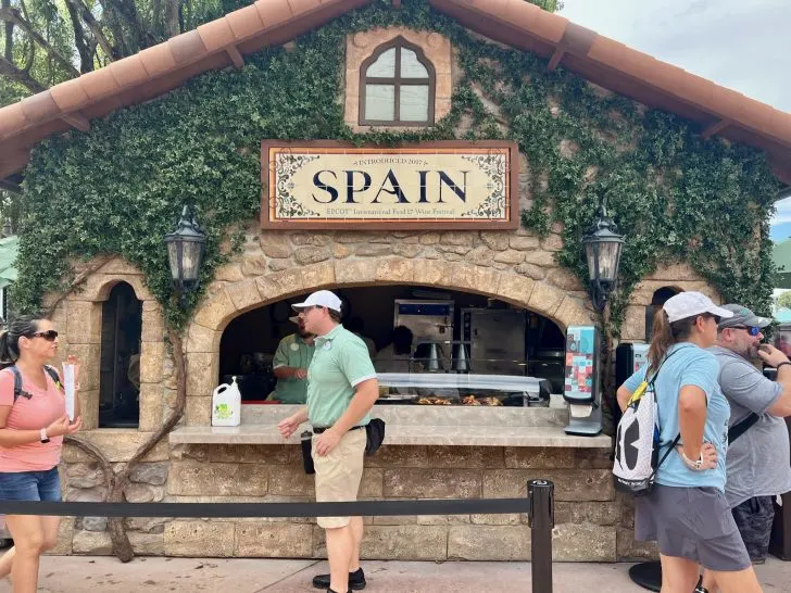 spain booth - epcot food and wine festival 2023