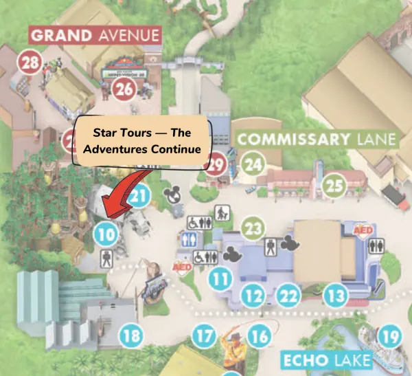 star tours location in hollywood studios