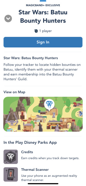 star wars galaxy's edge batuu bounty hunters game magicband+