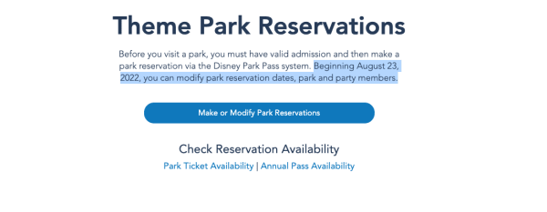 Disney Park Pass: How to Make & Modify Disney World Park