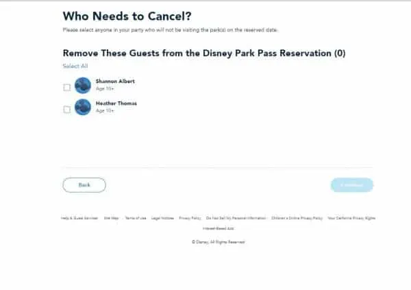 Park Pass reservation cancel