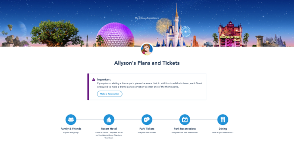my disney experience plans and tickets - disney park pass reservations