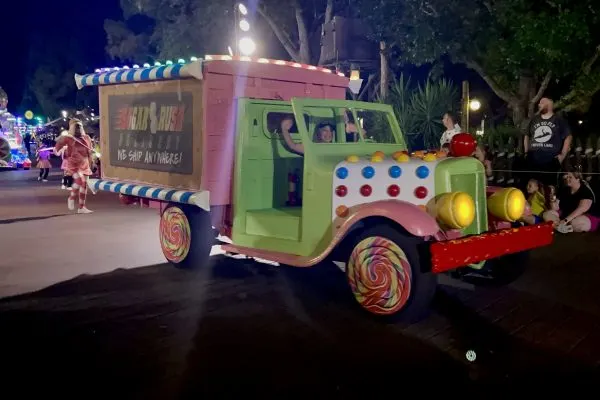 sugar rush truck in boo to you parade