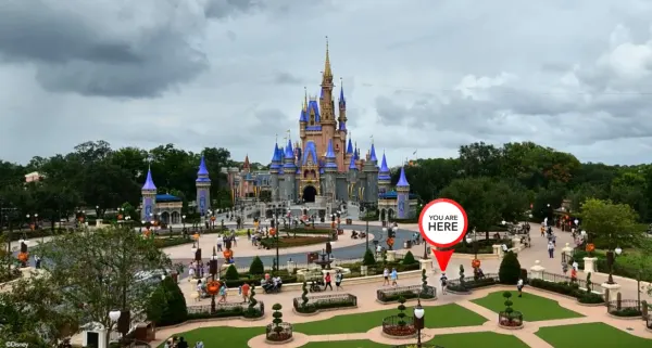super zoom shot in magic kingdom hub