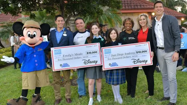 The Aguirre family, the first ever Disney and Points of Light Volunteer Family of the Year
