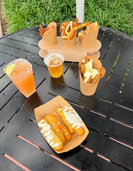 the fry basket booth items - epcot food and wine 2023