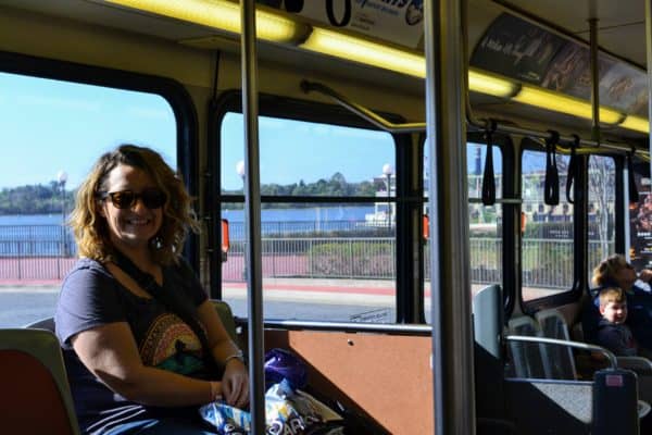 Riding a Disney World bus