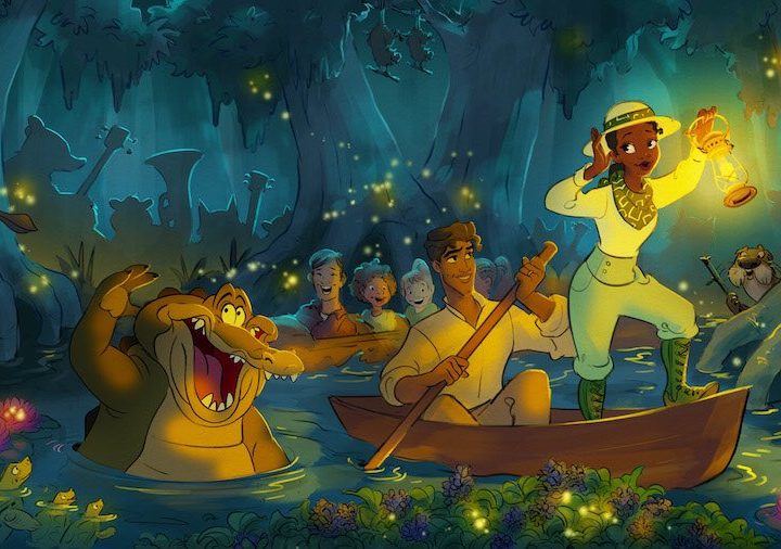 princess and the frog attraction concept art