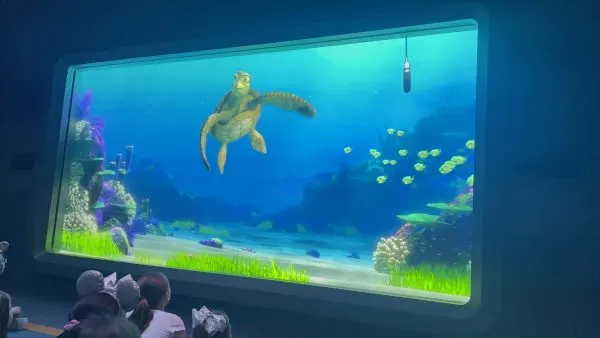 turtle talk with crush - epcot - seas pavilion