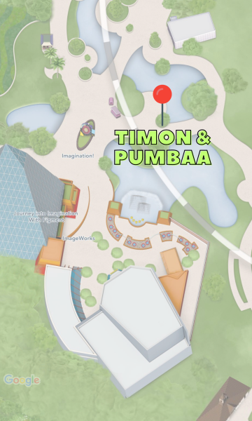 timon and pumbaa topiary locations