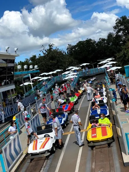 loading area for tomorrowland speedway