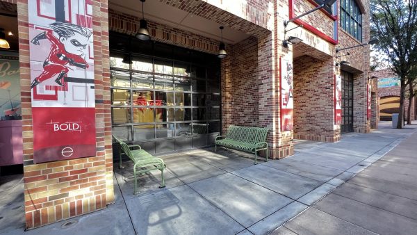 pixar place benches hollywood studios