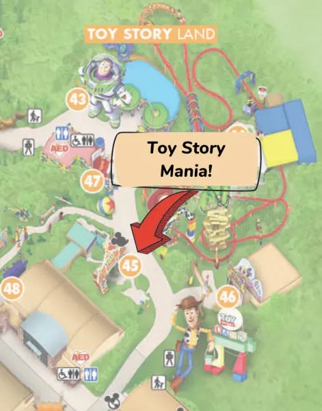 toy story mania location at hollywood studios