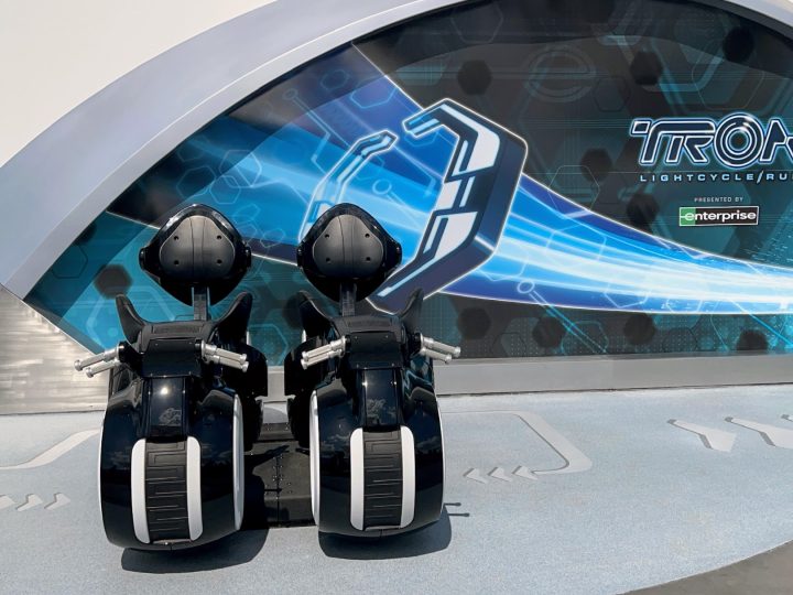 ride vehicles outside of tron