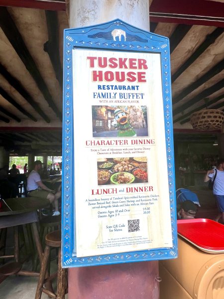 tusker house buffet sign