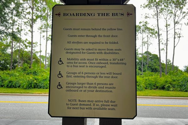 bus rules sign