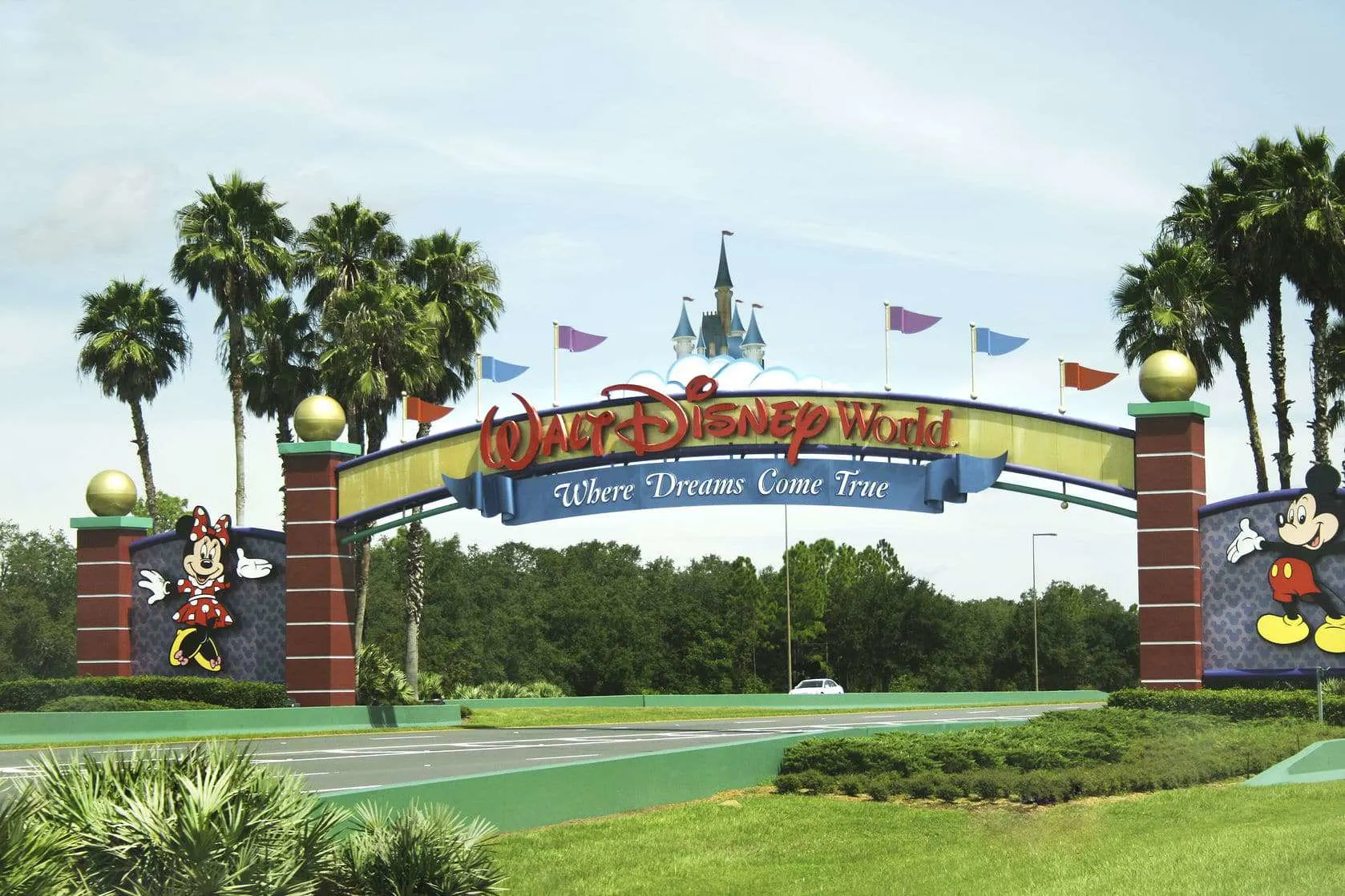 Welcome sign for Disney World