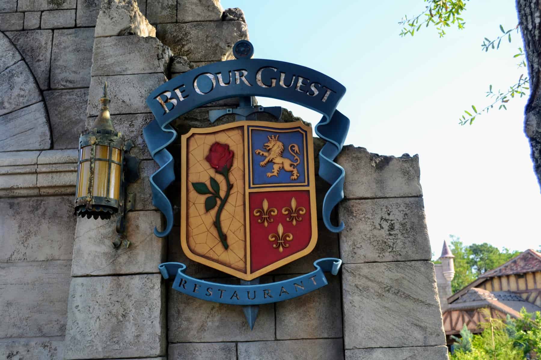 Be Our Guest sign