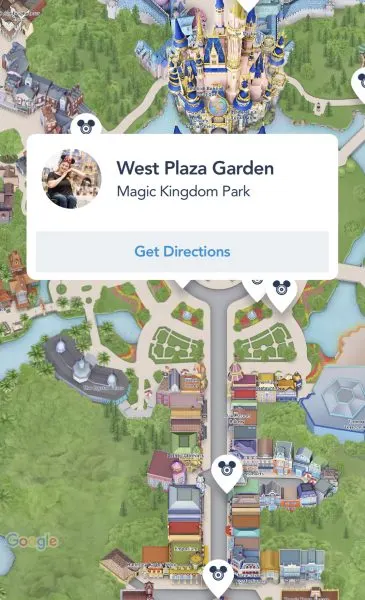 west plaza garden photopass at magic kingdom