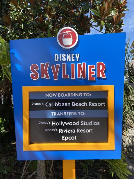 Disney skyliner sign