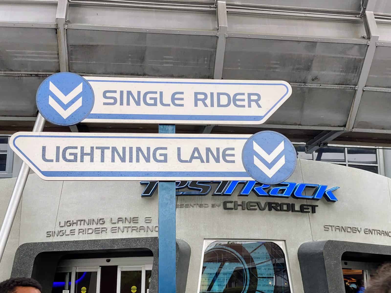 Test Track Lightning Lane
