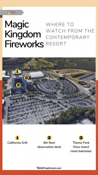 magic kingdom fireworks map contemporary resort