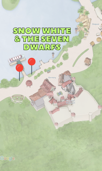 snow white and the seven dwarfs topiary locations