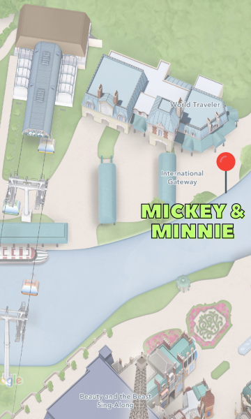 mickey and minnie topiaries location