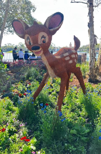 bambi topiary at epcot flower and garden festival
