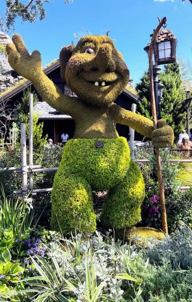 troll topiary in norway at epcot flower and garden festival