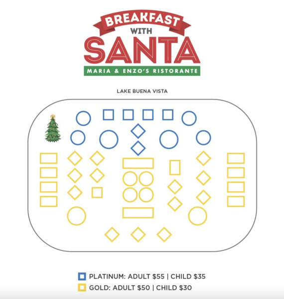 breakfast with santa seating chart maria and enzo's