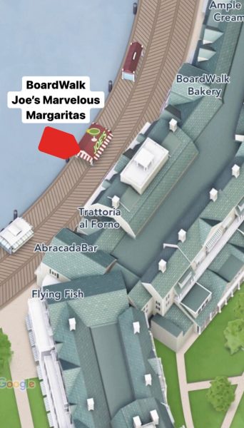 boardwalk joe's marvelous margaritas - map location