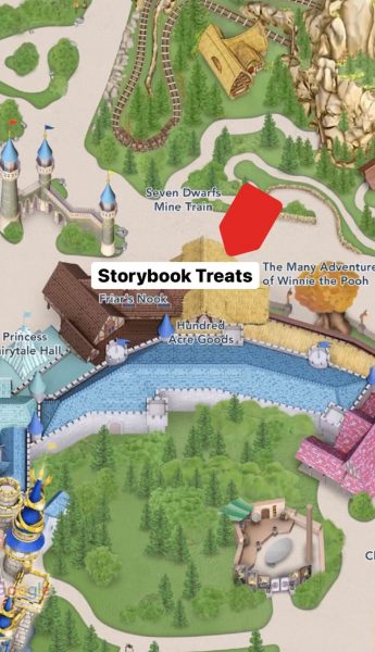 storybook treats - magic kingdom map