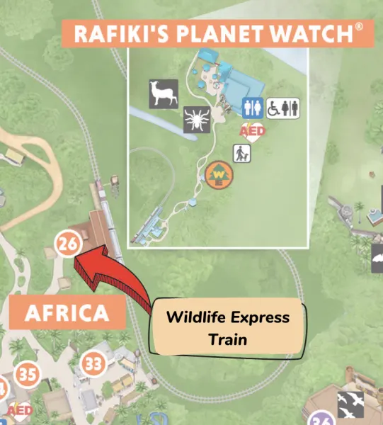 wildlife express train location