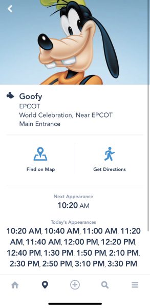 goofy meet and greet - epcot - world celebration