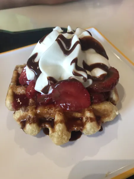liege waffle - connections eatery - epcot world celebration