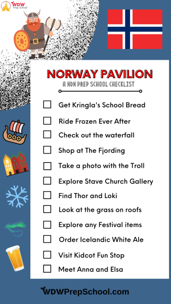 Norway pavilion checklist - epcot